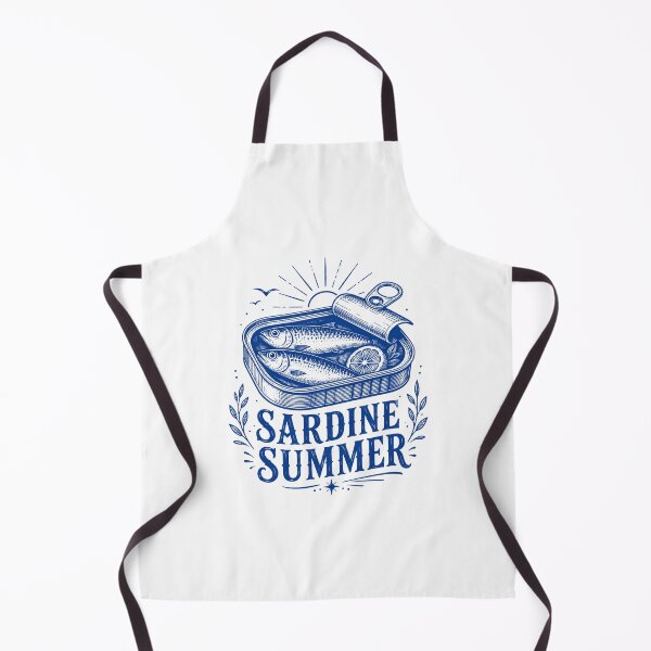 Item preview, Sardine Summer Coastal Tinned Fish Design designed and sold by itsmorabit.