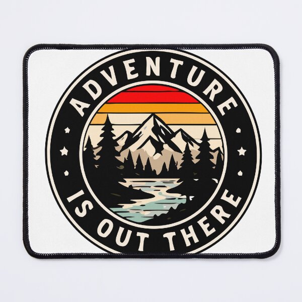 Item preview, Adventure Is Out There | Retro Mountain Explorer Badge Design designed and sold by FAFshop.