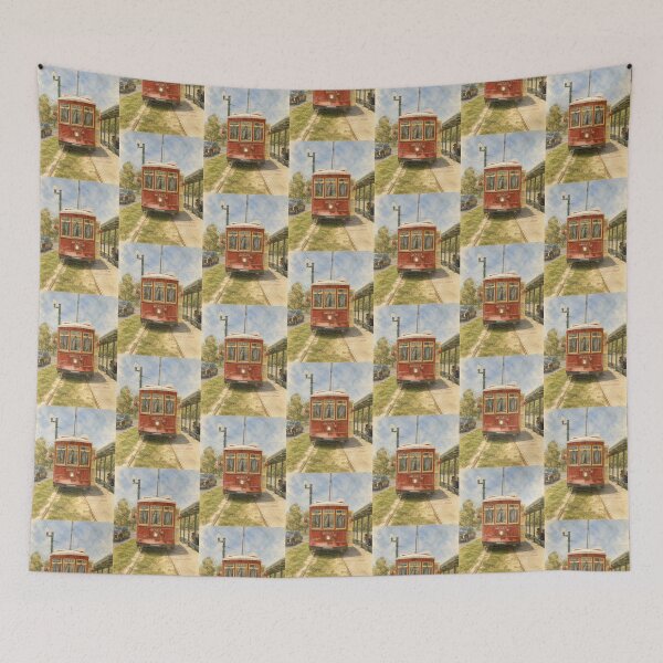 Item preview, Watercolor streetcar designed and sold by carrinajh.