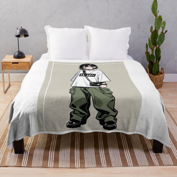 Item preview, Fashion - Man in Black Top Cargo Pants Chain Wallet Streetwear Anime designed and sold by AnimeShin.