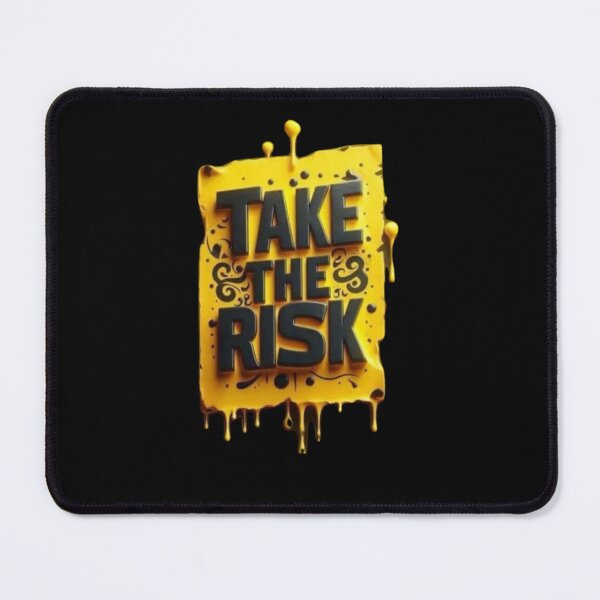 Item preview, Take The Risk Motivation - 3D Yellow Dripping Typography designed and sold by gokhanuzen.