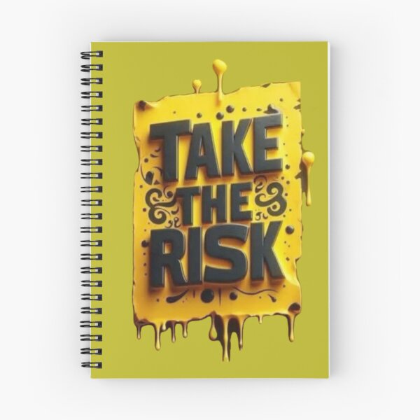 Item preview, Take The Risk Motivation - 3D Yellow Dripping Typography designed and sold by gokhanuzen.