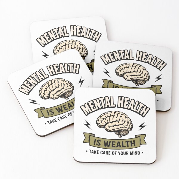 Item preview, Mental Health Is Wealth | Positive Mental Wellness Awareness Design designed and sold by FAFshop.