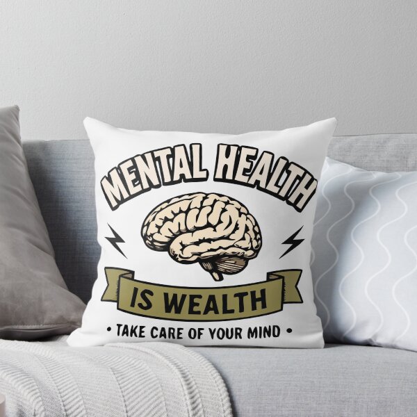 Item preview, Mental Health Is Wealth | Positive Mental Wellness Awareness Design designed and sold by FAFshop.