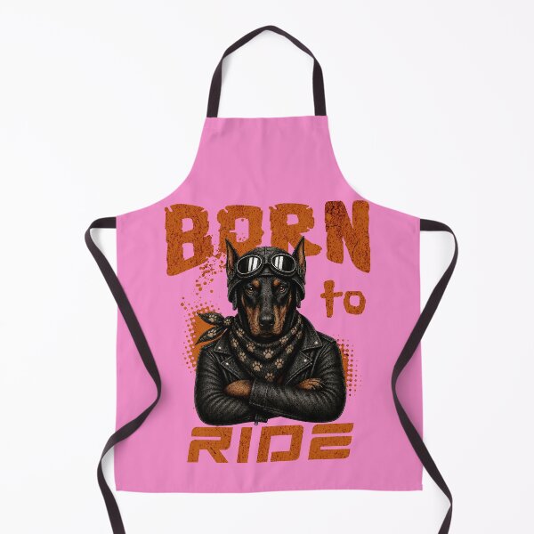 Item preview, Doberman Biker Design – Born To Ride Funny Motorcycle Doberman Gift designed and sold by PixelsPaws.