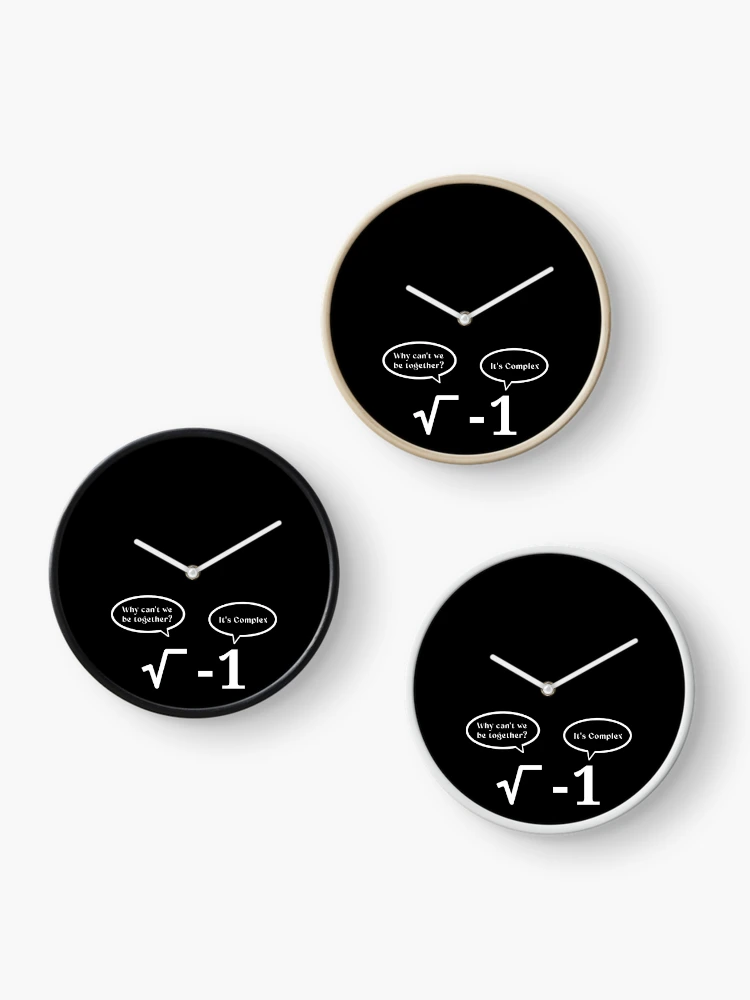 Thumbnail 3 of 4, Clock, It's Complex- Math Problem designed and sold by Roysdisturbia.