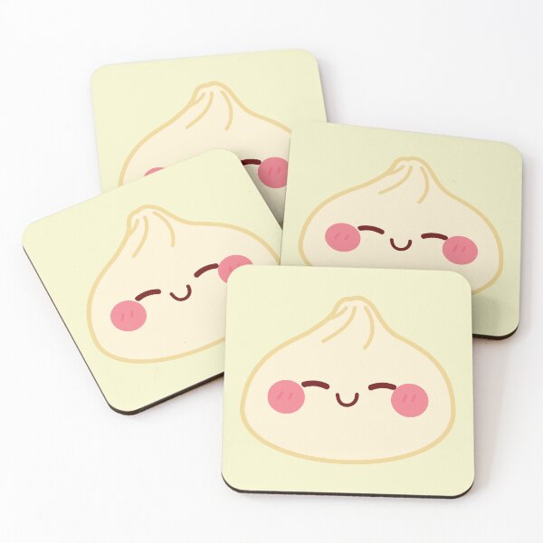 Item preview, Light yellow squishy Dumpling – Cute Kawaii Food Character Design designed and sold by EmeraldeaArt.