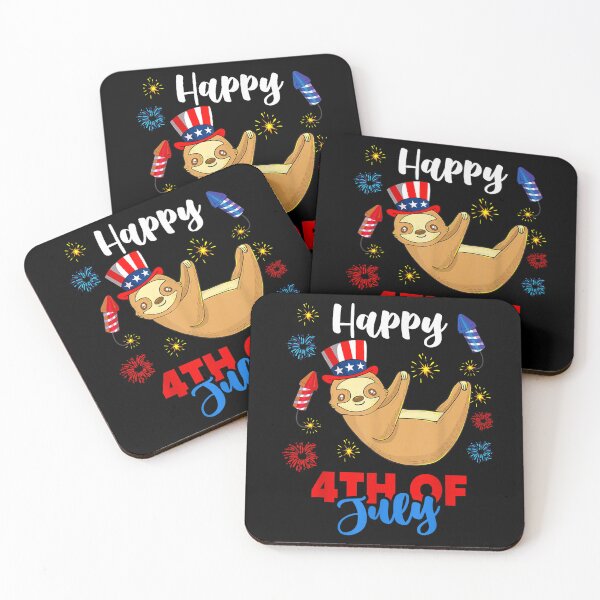 Item preview, patriotic american flag sloth happy 4th of july usa  designed and sold by CAnastazyshop.