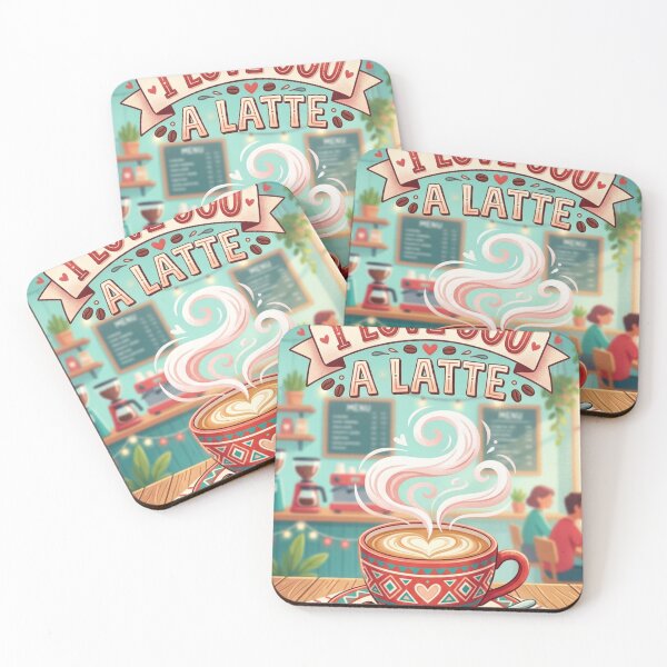 Item preview, I Love you a Latte designed and sold by JLClassics.