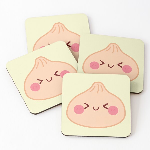 Item preview, Orange yellow squishy Dumpling – Cute Kawaii Food Character Design designed and sold by EmeraldeaArt.
