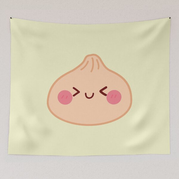 Item preview, Orange yellow squishy Dumpling – Cute Kawaii Food Character Design designed and sold by EmeraldeaArt.