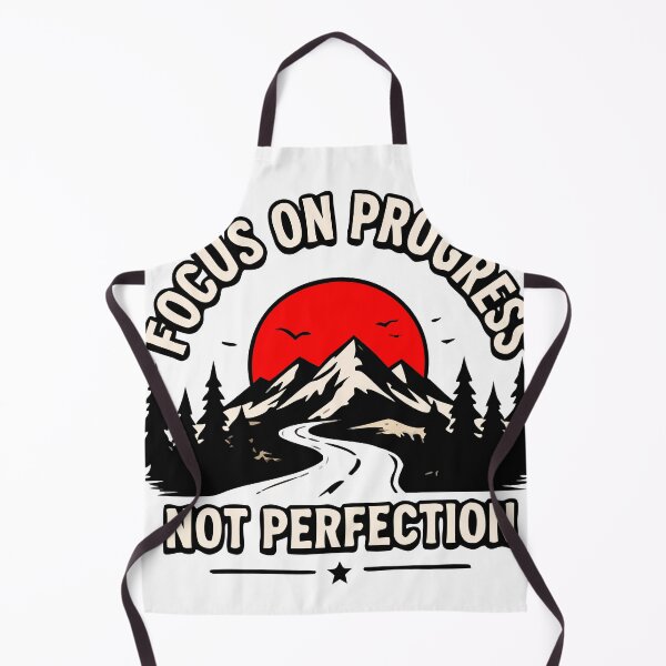 Item preview, Focus on Progress, Not Perfection | Motivational Growth Mindset Design designed and sold by FAFshop.
