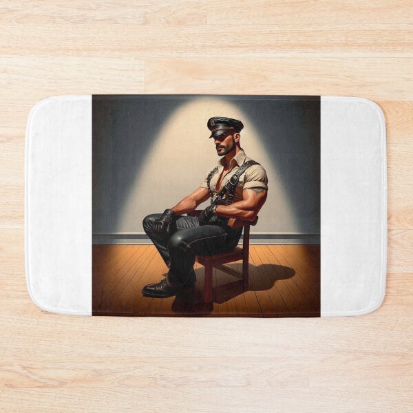 Item preview, Vintage Tom of Finland Clothing Tribute Acrylic – Spotlight on Sir Gay Bar Leather Daddy designed and sold by ItsAKinkThing.
