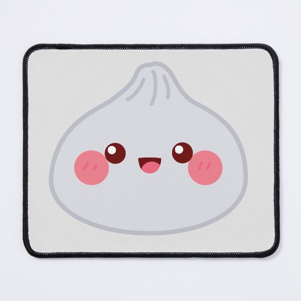 Item preview, Grey squishy Dumpling – Cute Kawaii Food Character Design designed and sold by EmeraldeaArt.