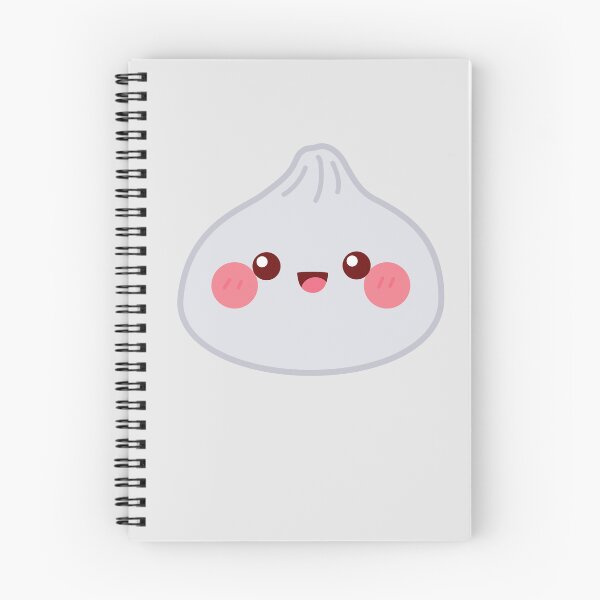 Item preview, Grey squishy Dumpling – Cute Kawaii Food Character Design designed and sold by EmeraldeaArt.