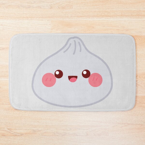 Item preview, Grey squishy Dumpling – Cute Kawaii Food Character Design designed and sold by EmeraldeaArt.