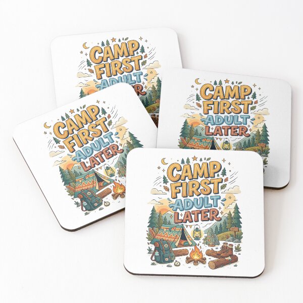 Item preview, Camp First Adult Later - Camping Humor designed and sold by PGRprint.