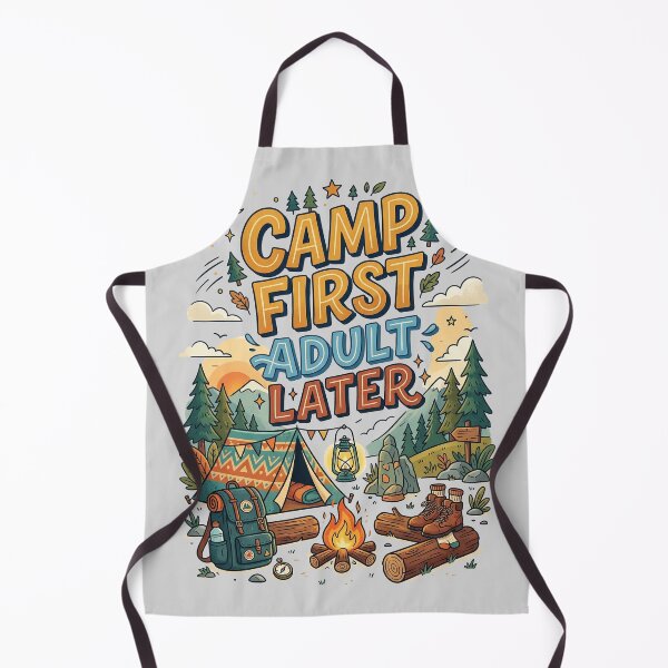 Item preview, Camp First Adult Later - Camping Humor designed and sold by PGRprint.