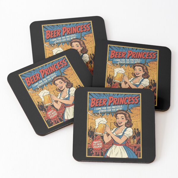 Item preview, Vintage Beer Princess Pop Art - Oktoberfest Retro Comic Poster designed and sold by Cary-s.