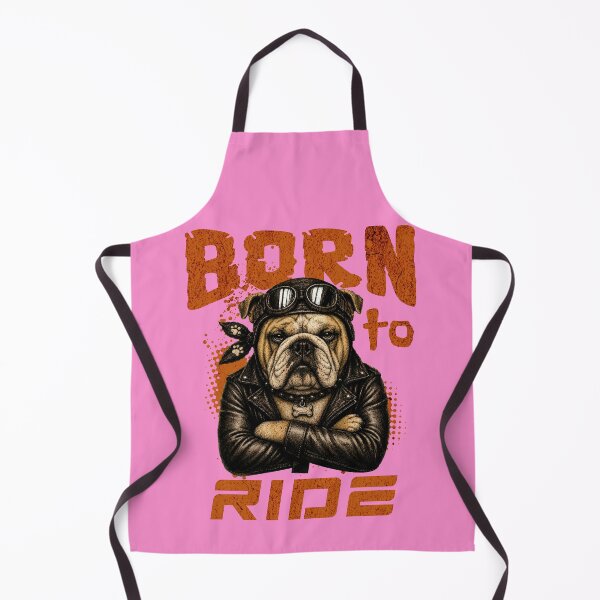 Item preview, Bulldog Biker Design – Born To Ride Funny Motorcycle Bulldog Gift designed and sold by PixelsPaws.