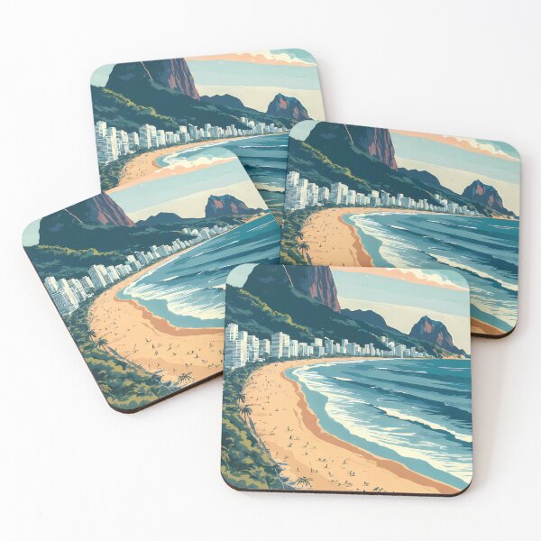 Item preview, Retro Copacabana Beach Rio de Janeiro designed and sold by JacksoonLester.