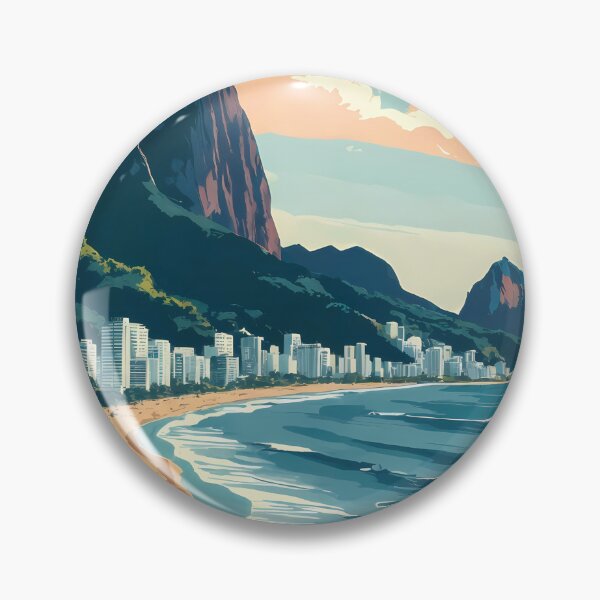 Item preview, Retro Copacabana Beach Rio de Janeiro designed and sold by JacksoonLester.