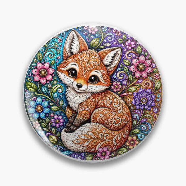 Item preview, Cute Baby Fox designed and sold by PaintedbyCarol.