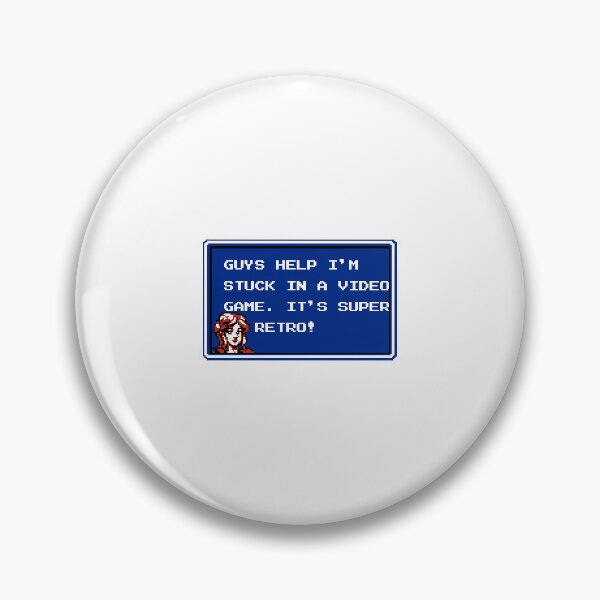Item preview, "Help, I'm Stuck In A Video Game!" Retro Game designed and sold by HailSam13.