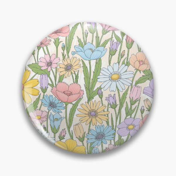 Item preview, Vintage Pastel Wildflower Meadow Floral Pattern designed and sold by NuvoraNest.