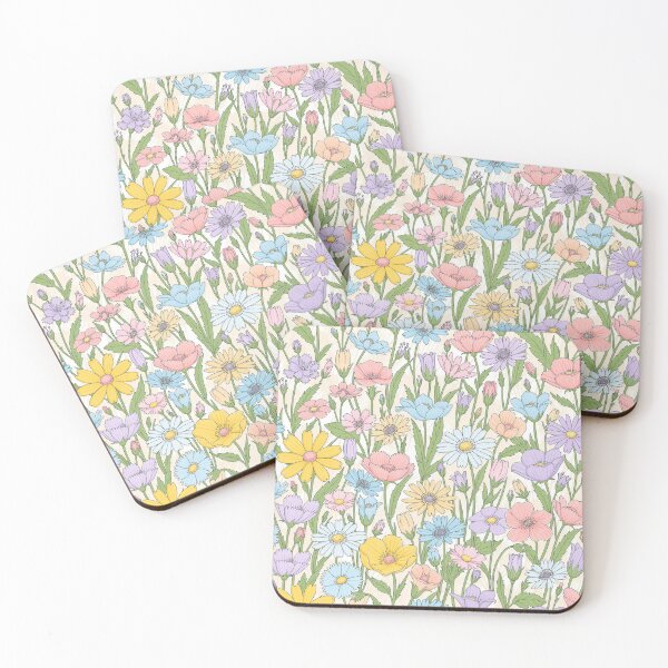 Item preview, Vintage Pastel Wildflower Meadow Floral Pattern designed and sold by NuvoraNest.