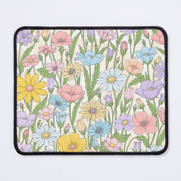 Item preview, Vintage Pastel Wildflower Meadow Floral Pattern designed and sold by NuvoraNest.