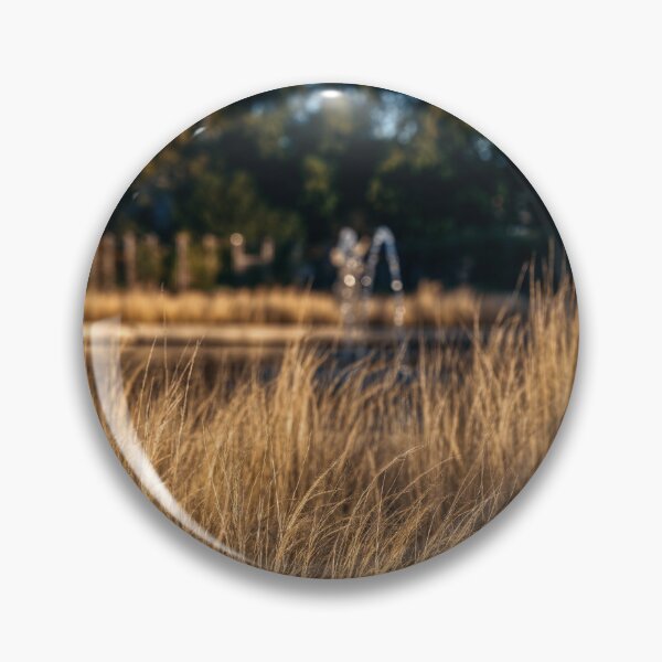 Item preview, Golden Grass in Park with Fountain designed and sold by EllenNortt.