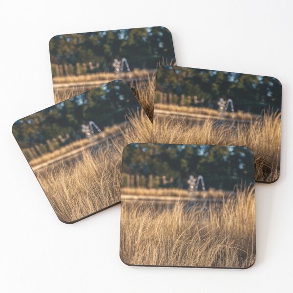 Item preview, Golden Grass in Park with Fountain designed and sold by EllenNortt.