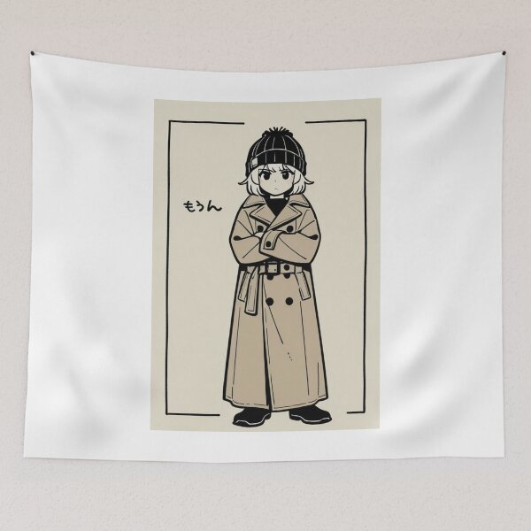 Item preview, Fashion - Man in Black Trench Coat Beanie Streetwear Anime Variant 3 designed and sold by AnimeShin.