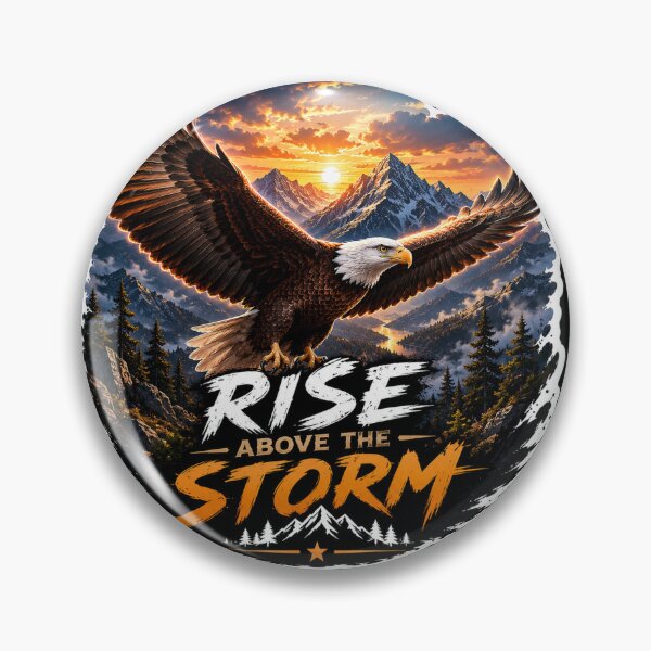 Item preview, Rise Above the Storm – Majestic Eagle Sticker designed and sold by Ishratparween11.