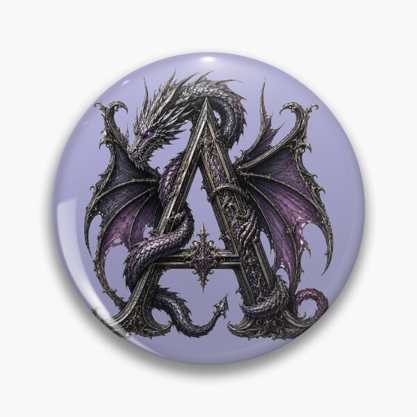 Item preview, Dragon Letter A Fantasy Monogram designed and sold by JustResultsCo.