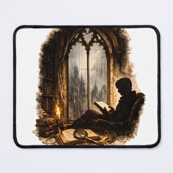 Item preview, Rainy Window Reading Silhouette designed and sold by PatiImagination.