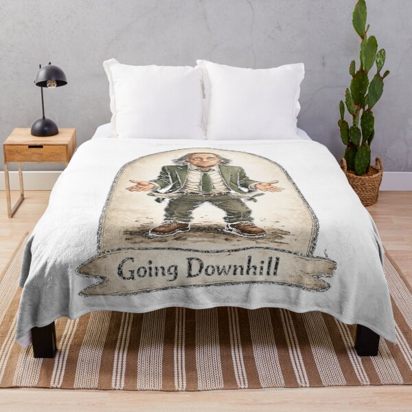 Item preview, Going Downhill - Broke Man Funny Vintage Illustration designed and sold by Atlant11.