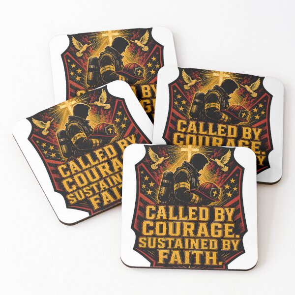 Item preview, Firefighter Faith and Courage First Responder Design designed and sold by Squiggle Happy.