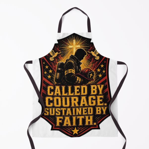 Item preview, Firefighter Faith and Courage First Responder Design designed and sold by Squiggle Happy.