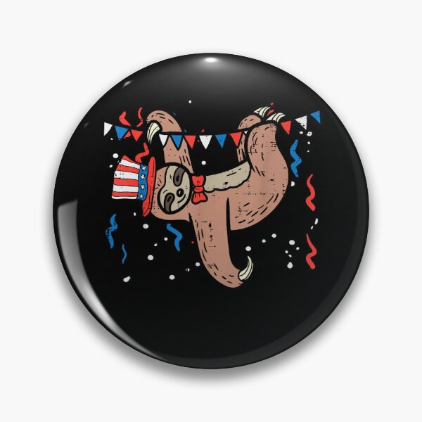 Item preview, patriotic american flag sloth happy 4th of july usa  designed and sold by CAnastazyshop.