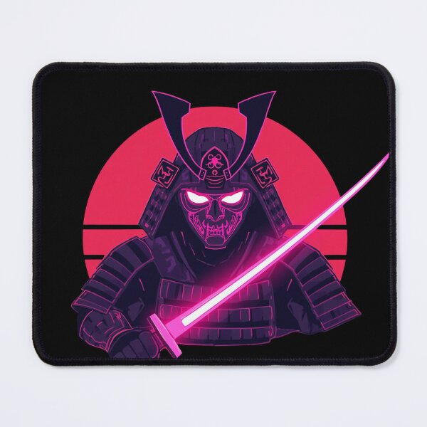 Item preview, Neon Samurai — Dark Warrior with Glowing Katana designed and sold by kummo-0319.