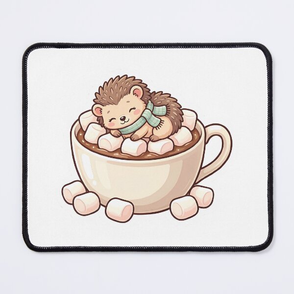 Item preview, Cute Kawaii Baby Hedgehog in Hot Cocoa Mug designed and sold by YALLABUY.