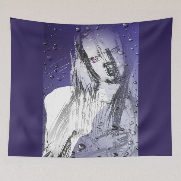 Item preview, Angel Watching Through Raindrops (Original Poster by ACCI) designed and sold by VanyssaGraphics.