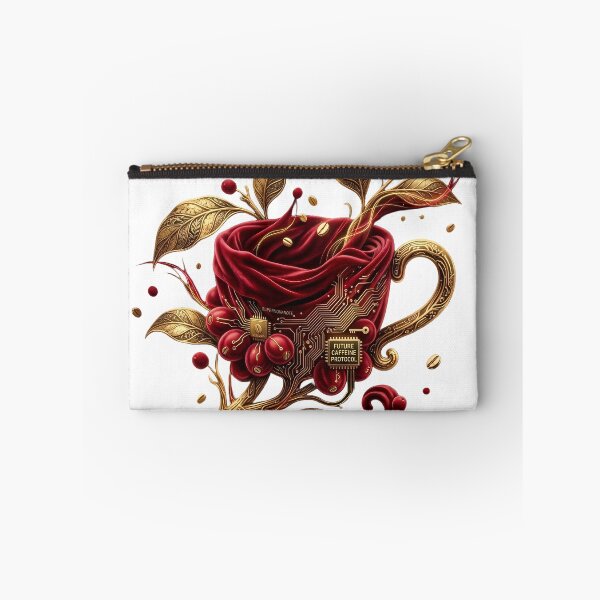 Item preview, Golden Botanical Caffeine Protocol: Luxury Cyber Coffee Art designed and sold by SupernovaNote.