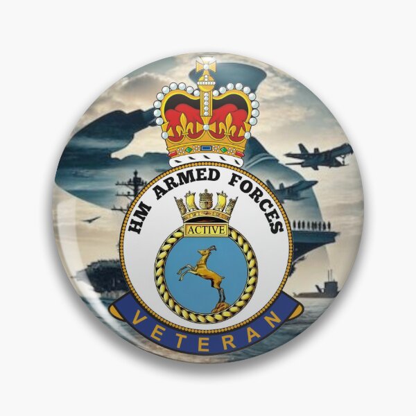 Item preview, HMS Active Royal Navy HM Armed Forces Veteran designed and sold by Bootneckstore.
