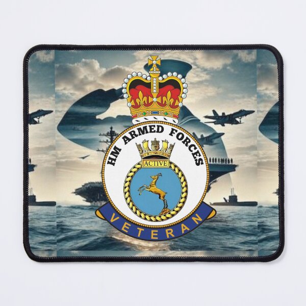 Item preview, HMS Active Royal Navy HM Armed Forces Veteran designed and sold by Bootneckstore.