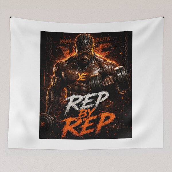 Item preview, REP BY REP – YAYA ELITE Dark Gym Motivation Design designed and sold by YAYA ELITE STREETWEAR.