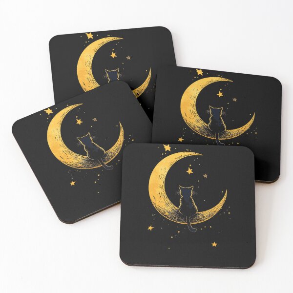 Item preview, Cat in moon designed and sold by VividMorphk.