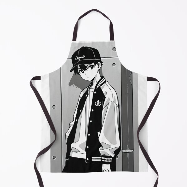 Item preview, Fashion - Man in Black Varsity Jacket Snapback Streetwear Anime Variant 2 designed and sold by AnimeShin.